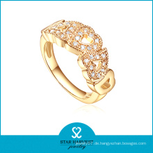 925 Silber Gold Farbe Schmuck Ring im Fabrikpreis (R-0417)